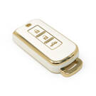 New Aftermarket Nano High Quality Cover For Mitsubishi Remote Key 3 Buttons White Color | Emirates Keys -| thumbnail