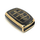 nueva cubierta de alta calidad nano del mercado de accesorios para hyundai tucson llave remota inteligente 4 botones de inicio automático color negro | Claves de los Emiratos -| thumbnail