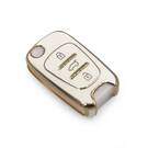 nueva cubierta de alta calidad nano del mercado de accesorios para hyundai 2011 llave remota del tirón 3 botones color blanco suv | Claves de los Emiratos -| thumbnail