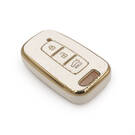 New Aftermarket Nano High Quality Cover For KIA Hyundai Remote Key 3 Buttons White Color | Emirates Keys -| thumbnail