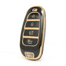 Nano High Quality Cover For Hyundai Sonata Remote Key 3+1 Buttons Black Color