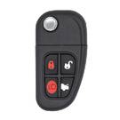 Jaguar Flip Remote Key Shell 4 botões com cabeça