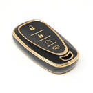 New Aftermarket Nano Cobertura de Alta Qualidade Para Chevrolet Remote Key 4 Buttons Auto Start Cor Preta | Chaves dos Emirados -| thumbnail