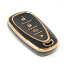 New Aftermarket Nano High Quality Cover For Chevrolet Remote Key 3+1 Buttons Black Color | Emirates Keys -| thumbnail