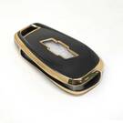 New Aftermarket Nano High Quality Cover For Chevrolet Flip Remote Key 3 Buttons Black Color | Emirates Keys -| thumbnail