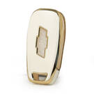 Nano Cover pour Chevrolet Flip Remote Key 3 Boutons Blanc | MK3 -| thumbnail