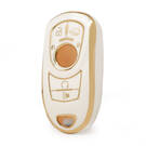 Capa Nano de alta qualidade para Buick Remote Key 4+1 botões Auto Start cor branca