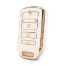 Nano High Quality Cover For Kia Smart Remote Key 4 Buttons White Color M11J4A