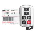 Nouvelle télécommande Toyota Sienna 2010-2020 d'origine/OEM Smart Key 6 boutons 315 MHz 89904-08010 8990408010 / FCCID : HYQ14ADR | Clés Emirates -| thumbnail