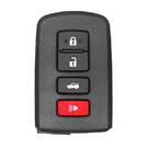 Toyota Camry Aurion Avalon Corolla 2014-2017 Orijinal Akıllı Anahtar 433MHz 89904-33460 / 89904-12340