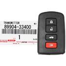 Yepyeni Toyota Camry 2013-2017 Orijinal/OEM Akıllı Anahtar Uzaktan 4 Düğme 433 MHz 89904-33400 8990433400 / FCCID : BA4EK | Emirates Anahtarları -| thumbnail