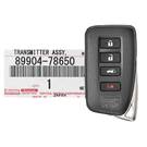 Yepyeni Lexus LX570 2016 Orijinal/OEM Akıllı Anahtar 4 Düğme 433MHz Üretici Parça Numarası: 89904-78650 FCC ID: BG1EK | Emirates Anahtarları -| thumbnail