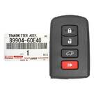 Nouvelle télécommande Toyota Land Cruiser 2016-2017 authentique/OEM Smart Key 4 boutons 433 MHz 89904-60E40 8990460E40/FCCID : BH1EK | Clés Emirates -| thumbnail