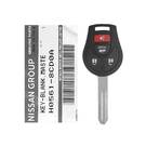 Brand New Nissan Sentra Sunny 2014-2016 Genuine/OEM Remote Key 4 Buttons 433MHz Transponder ID: PCF7936, OEM Part Number: H0561-3AA0E, H05613AA0E -| thumbnail