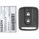 Brand New Nissan Qashqai Navara Micra 2003-2010 Clé de tête à distance d'origine/OEM 2 boutons 433MHz 28268-AX61A, FCCID: 5WK4-876 | Clés Emirates -| thumbnail