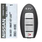 NEW Infiniti Q50 2014-2015 Genuine/OEM Smart Key Remote 315MHz 4 Buttons 285E3-4HD0A 285E3-4HD0C 285E34HD0C / FCCID: KR5S180144203 | Emirates Keys -| thumbnail