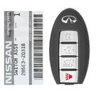 Brand New Infiniti QX56 2008-2010 Genuine/OEM Smart Key Remote 4 Buttons 315MHZ 285E3-ZQ31B / 285E3-ZQ30B without Transponder / FCCID: CWTWBU624 -| thumbnail