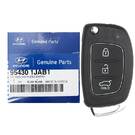 New Hyundai I20 2013 Genuine/OEM Flip Remote Key 3 Buttons 433MHz 95430-1JAB1 954301JAB1 / FCCID: OKA-865T | Emirates Keys -| thumbnail