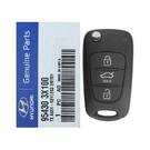 NUEVO Hyundai Elantra 2012-2013 Genuine/OEM Flip Remote Key 3 Botones 433MHz 46 Transponder 95430-3X100 / 95430-3X101 / FCCID: OKA-186T | Claves de los Emiratos -| thumbnail