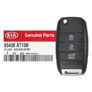 NEW KIA Cerato  2014-2018 Genuine  /OEM Flip Remote Key 3 Buttons 433MHz 4D Transponder 95430-A7100 95430A7100 / FCCID: OKA-870T | Emirates Keys -| thumbnail