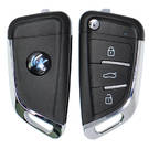 Keydiy KD Universal Flip Remote Key 3 Botones BMW Tipo NB29 PCF Funciona con KD900 y KeyDiy KD-X2 Remote Maker and Cloner | Claves de los Emiratos -| thumbnail