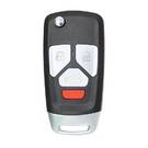 Keydiy KD Universal Flip Remote Key 3+1 Button Audi Type B27-3+1