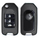 Keydiy KD Universal Flip Remote Key Honda Tipo 3 Botones NB10-3 Funciona con KD900 y KeyDiy KD-X2 Remote Maker and Cloner | Claves de los Emiratos -| thumbnail
