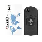 Keydiy KD Universal Flip Remote Key 2 Botones Mazda Tipo B14-2 Funciona con KD900 y KeyDiy KD-X2 Remote Maker and Cloner | Claves de los Emiratos -| thumbnail