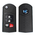 Keydiy KD Universal Flip Remote Key 3 + 1 Botones Mazda Tipo B14-3 + 1 Funciona con KD900 y KeyDiy KD-X2 Remote Maker and Cloner | Claves de los Emiratos -| thumbnail