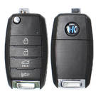 Keydiy KD Universal Flip Remote Key 3 + 1 Botones KIA Tipo B19-4 Funciona con KD900 y KeyDiy KD-X2 Remote Maker and Cloner | Claves de los Emiratos -| thumbnail