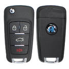 Keydiy KD-X2 Universal Flip Remote Key 3 + 1 أزرار شيفروليه نوع NB18 تعمل مع 900 دينار كويتي وصانع عن بعد ومستنسخ KeyDiy KD-X2 | الإمارات للمفاتيح -| thumbnail