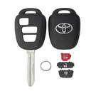 Coque de clé télécommande d'origine/OEM pour Toyota Rav4 2013-2016, 3 boutons avec puce H, numéro de pièce OEM : 89072-42340 | Clés des Émirats -| thumbnail