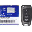 Hyundai Kona 2018-2019 حقيقي / OEM Flip Remote Key 4 أزرار 433 ميجا هرتز 95430-J9500 95430J9500 ، FCCID: OSLOKA-450T | الإمارات للمفاتيح -| thumbnail