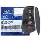 Nouvelle télécommande Hyundai Azera 2016-2017 authentique/OEM Smart Key 4 boutons 433 MHz 95440-3V040 954403V040, FCCID : SY5DMFNA433 | Clés Emirates -| thumbnail