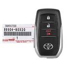 НОВЫЙ Toyota Land Cruiser 2020-2021 Оригинальный/OEM смарт-ключ 3 кнопки 315 МГц 89904-60X20 8990460X20 / FCCID: HYQ14BB | Ключи от Эмирейтс -| thumbnail