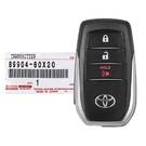 NUOVO Toyota Land Cruiser 2020-2021 Smart Key originale/OEM 3 pulsanti 315 MHz 89904-60X20 8990460X20 / FCCID: HYQ14BB | Chiavi degli Emirati -| thumbnail