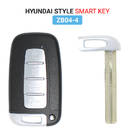 Keydiy KD Universal Smart Remote Key 3 + 1 Botones Hyundai Tipo ZB04-4 Funciona con KD900 y KeyDiy KD-X2 Remote Maker and Cloner | Claves de los Emiratos -| thumbnail