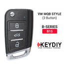 Keydiy KD Универсальный выкидной дистанционный ключ с 3 кнопками VW MQB Type B15 - MK16309 - f-2 -| thumbnail