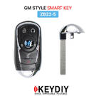 Keydiy KD Universal Smart Remote Key Buick Type ZB22-5 funciona con KeyDiy KD-X2 Remote Maker y Cloner y KD900 | Claves de los Emiratos -| thumbnail