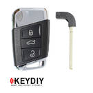 Keydiy KD Universal Smart Remote Key 3 Botones VW Tipo ZB17 - MK16320 - f-2 -| thumbnail
