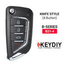 KeyDiy KD Üniversal Çevirmeli Kumanda Anahtarı 3+1 Butonlu Bıçak Tipi B21-4 - MK16326 - f-2 -| thumbnail