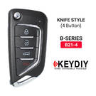 KeyDiy KD Universal Flip Remote Key 3+1 Buttons Knife Type B21-4 - MK16326 - f-2 -| thumbnail