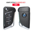 KeyDiy KD Universal Flip Remote Key 3 أزرار على شكل سكين نوع كاديلاك B30 يعمل مع 900 دينار كويتي وصانع عن بعد ومستنسخ KeyDiy KD-X2 | الإمارات للمفاتيح -| thumbnail