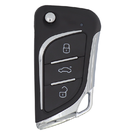 KeyDiy KD Universal Flip Remote Key 3 Botões Faca Estilo Cadillac Tipo B30
