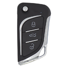 KeyDiy KD Universal Flip Remote Key 3 أزرار على شكل سكين نوع كاديلاك B30