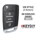 KeyDiy KD Универсальный выкидной удаленный ключ 3 кнопки VW MQB, NB15 - MK16333 - f-2 -| thumbnail