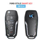 Nouvelle clé à distance intelligente universelle KeyDiy KD 3 + 1 bouton Ford Type ZB12-4 fonctionne avec KeyDiy KD-X2 Remote Maker and Cloner | Clés Emirates -| thumbnail