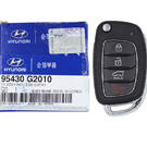 NUEVO Hyundai Ioniq 2019 Genuine/OEM Flip Remote Key 4 Botones 433MHz 95430-G2010 95430G2010, FCCID: SY5AERGE04 | Claves de los Emiratos -| thumbnail