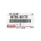 New Genuine-OEM Toyota Land Cruiser 2005 Genuine Transponder SUB Key Manufacturer Part Number: 89785-60170 | Emirates Keys -| thumbnail