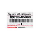 Nuovo originale OEM Toyota Avensis 2004 Transponder originale SUB Key 4D Numero di parte del produttore: 89785-05060 | Chiavi degli Emirati -| thumbnail